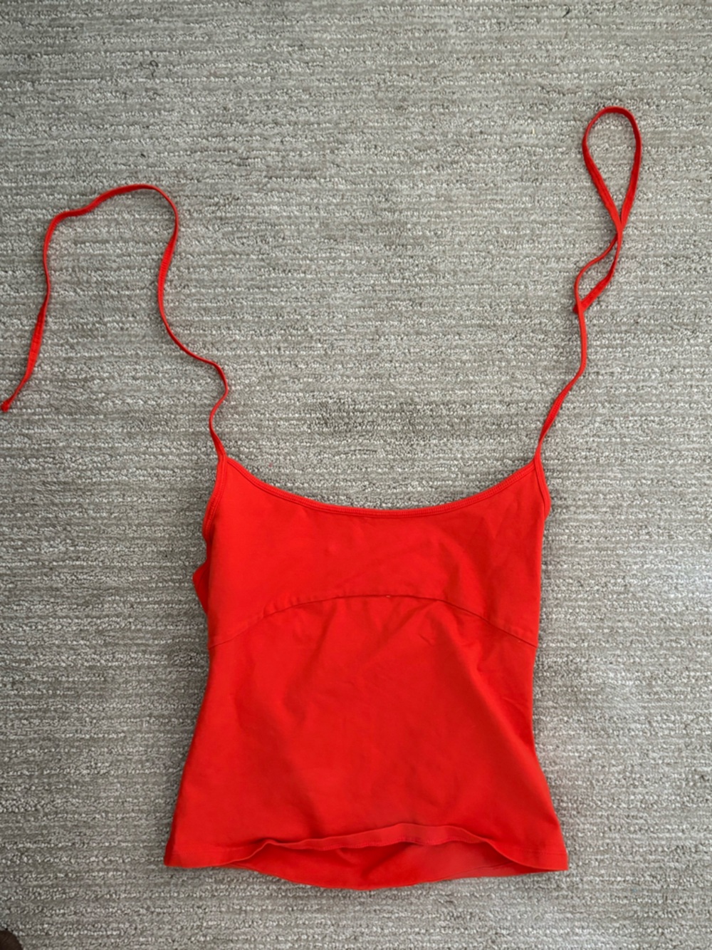 TNA Chili Red Tank Top with Spaghetti Straps